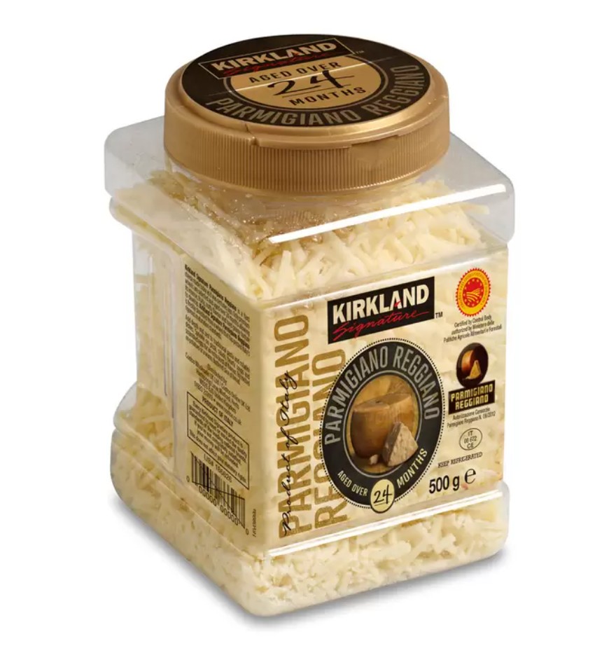 Kirkland Signature 24 Months Aged Shredded Parmigiano Reggiano, 500g